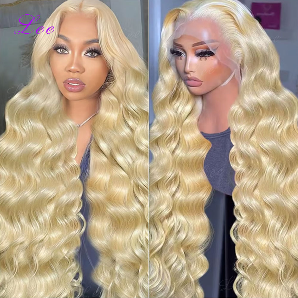 613 Blonde Body Wave Lace Front Wig - 613 Blonde 30 40 Inch Body