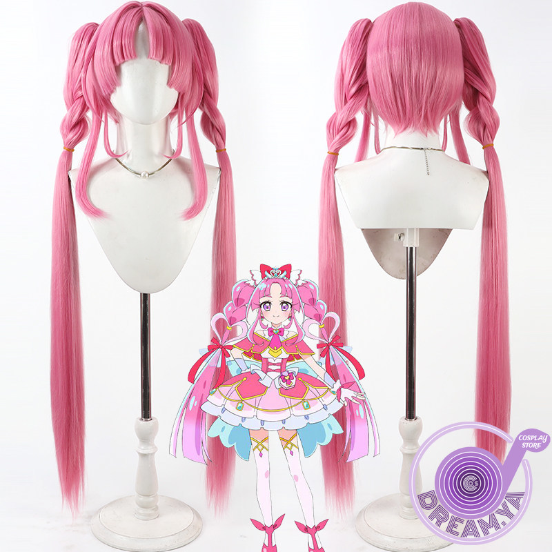Synthetic Wigs - Kobayashi Mikuru Cosplay Wig Pink Long