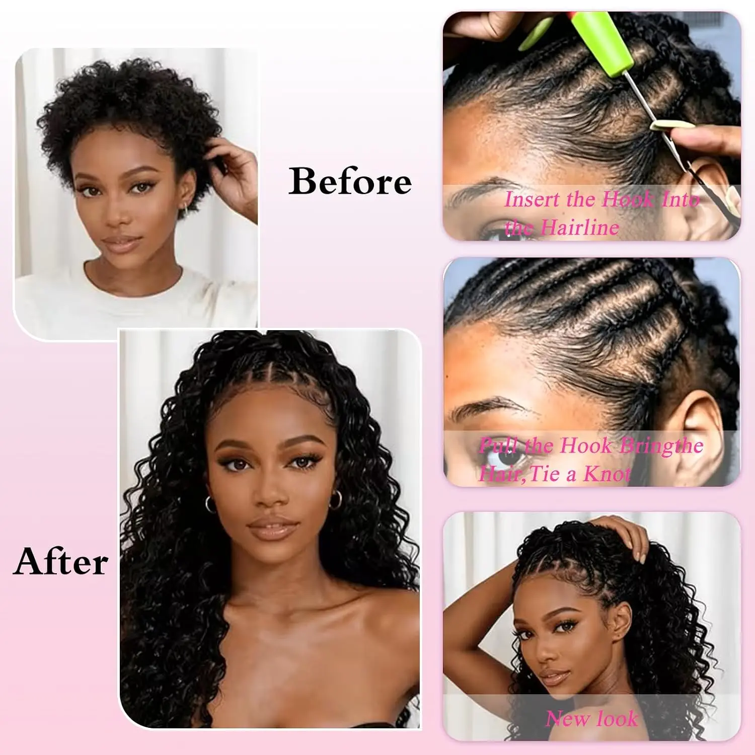 Natural Black Deep Wave Feathe - Hair Bundles recension och pris