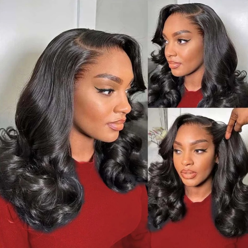 200% Body Wave HD Lace Frontal - Glueless Wear And Go Human Hair Wig recension och pris