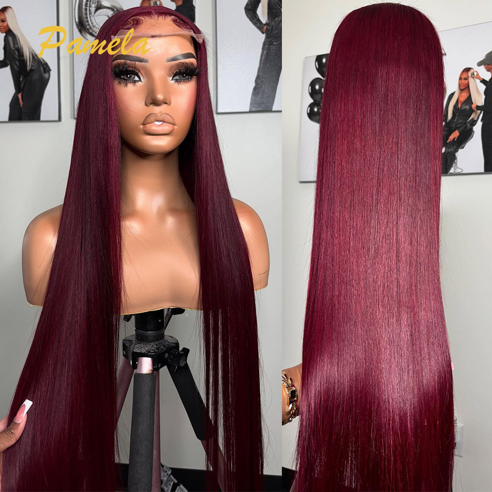 Super Double Drawn Burgundy Co - Lace Front Wigs recension och pris