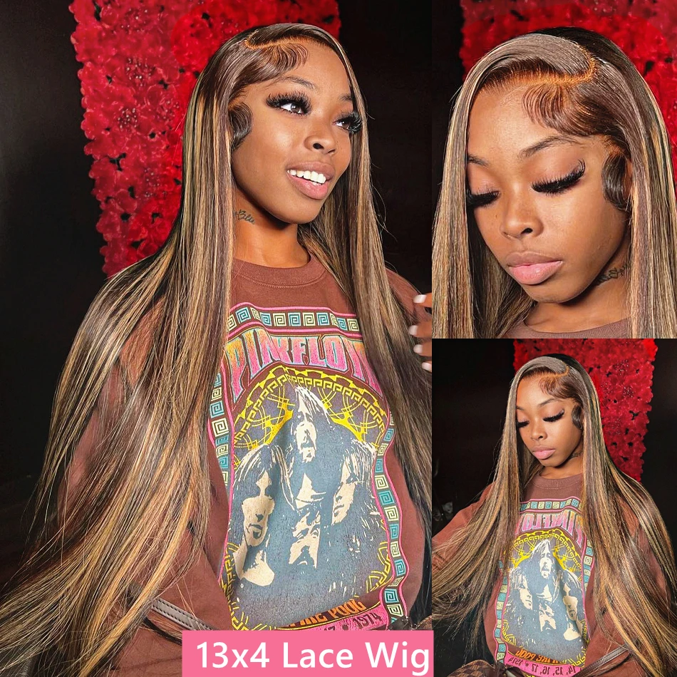 13x4 Brown Pink Blue Lace Fron - 613 Blonde Body Wave Lace Front Wig recension och pris