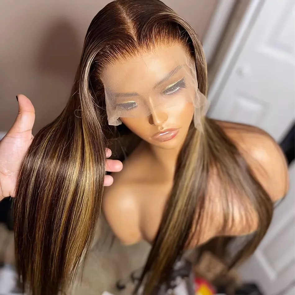 13x4 Brown Pink Blue Lace Fron - 613 Blonde Body Wave Lace Front Wig recension och pris