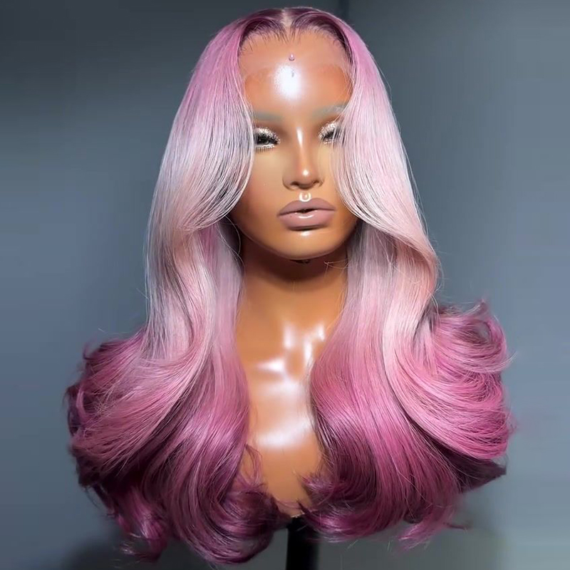 13x4 Brown Pink Blue Lace Fron - 613 Blonde Body Wave Lace Front Wig recension och pris