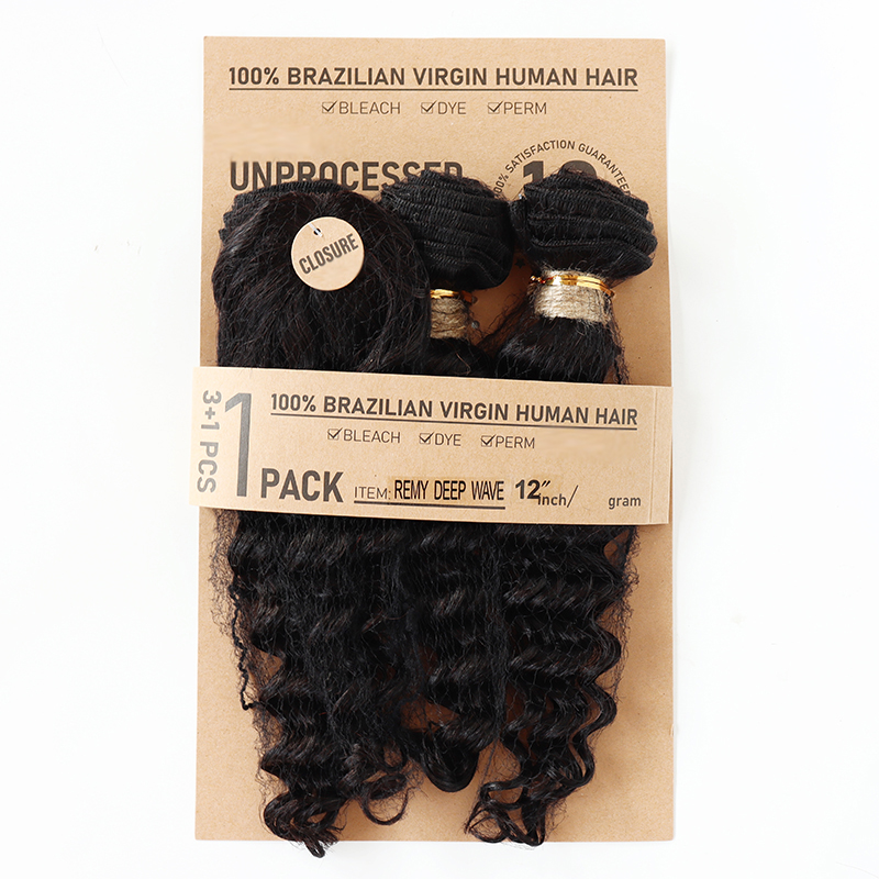 Deep Wave Body Wave Straight H - Deep Wave 3 Bundles With Closure recension och pris
