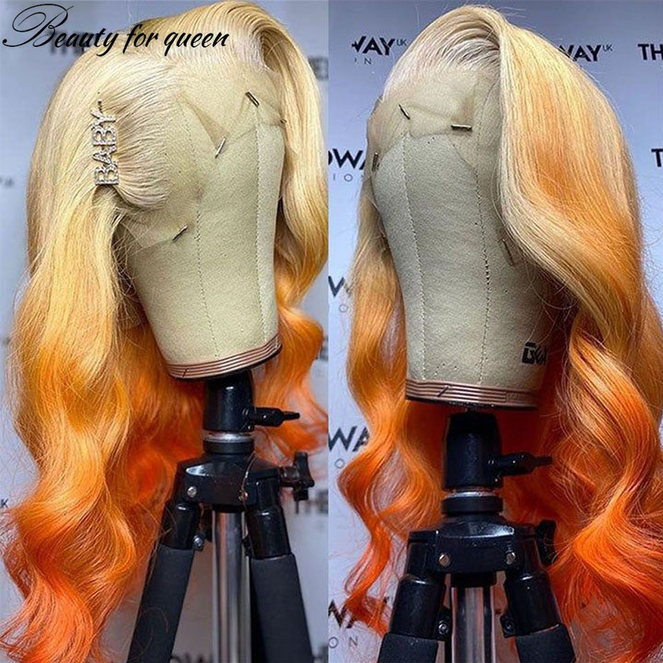 Ginger 613 Orange Body Wave Tr - 613 Blonde Body Wave Lace Front Wig recension och pris