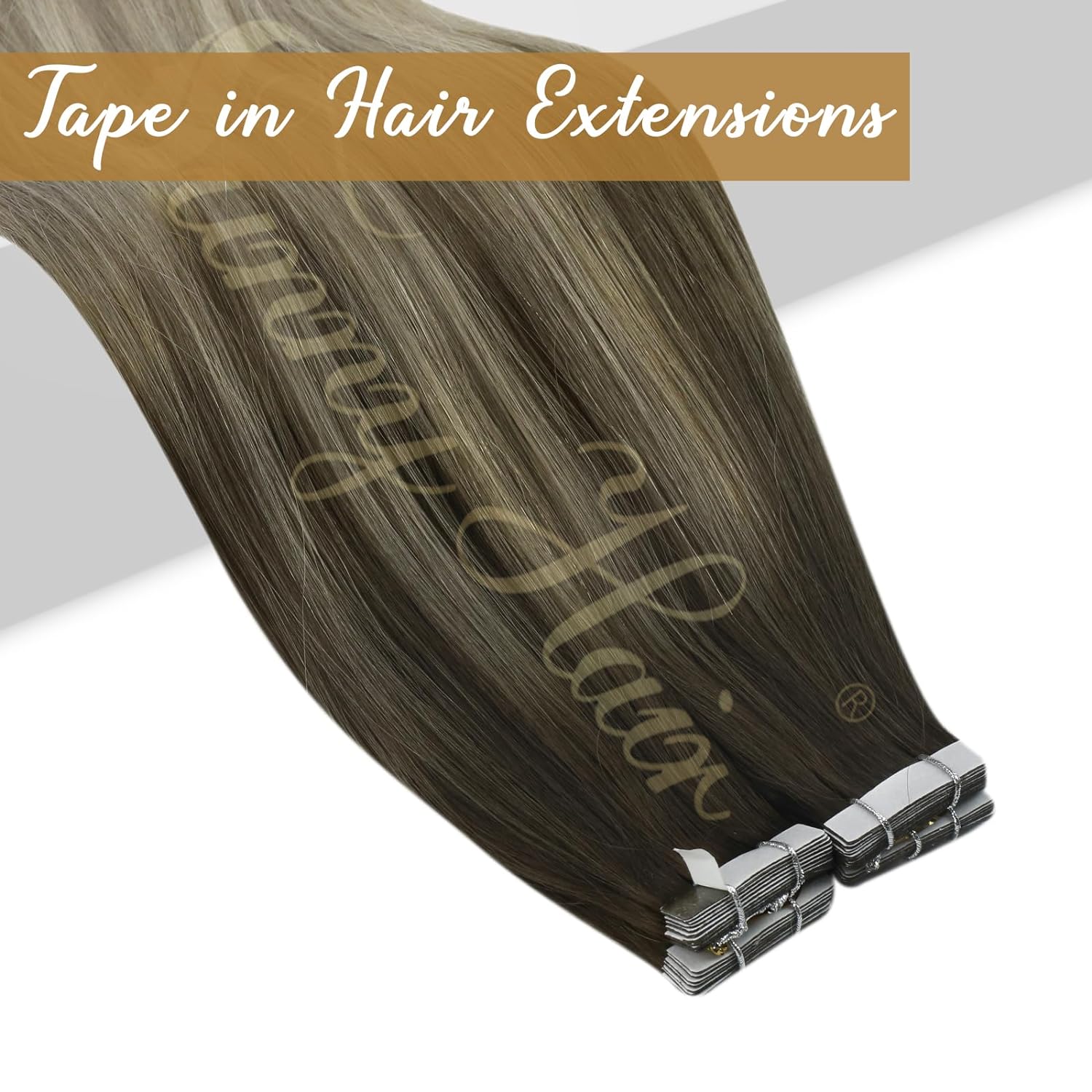 VeSunny Tape in Hair Extension - Invisible Tape In Extensions Real Hair recension och pris