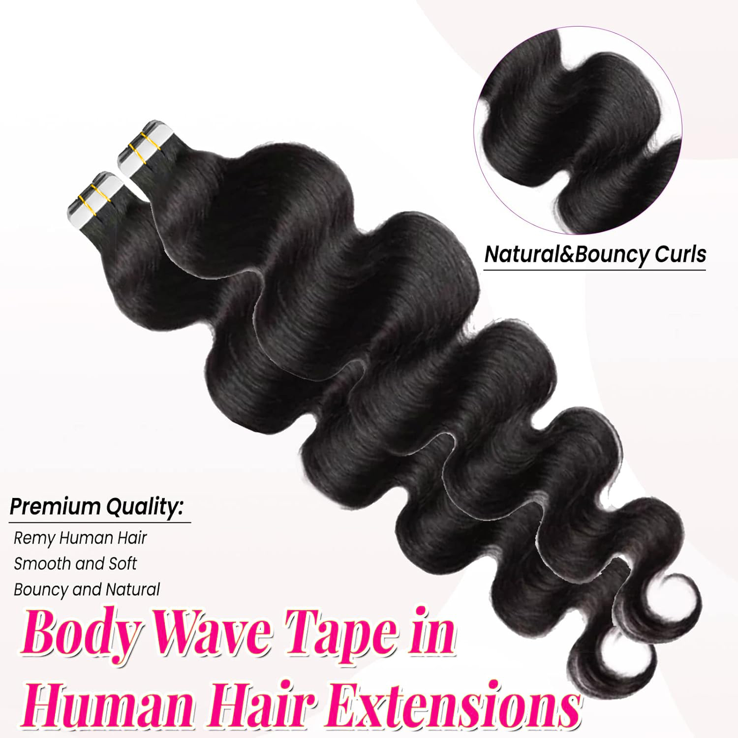 Tape In Human Hair Extensions  - Invisible Tape In Extensions Real Hair recension och pris