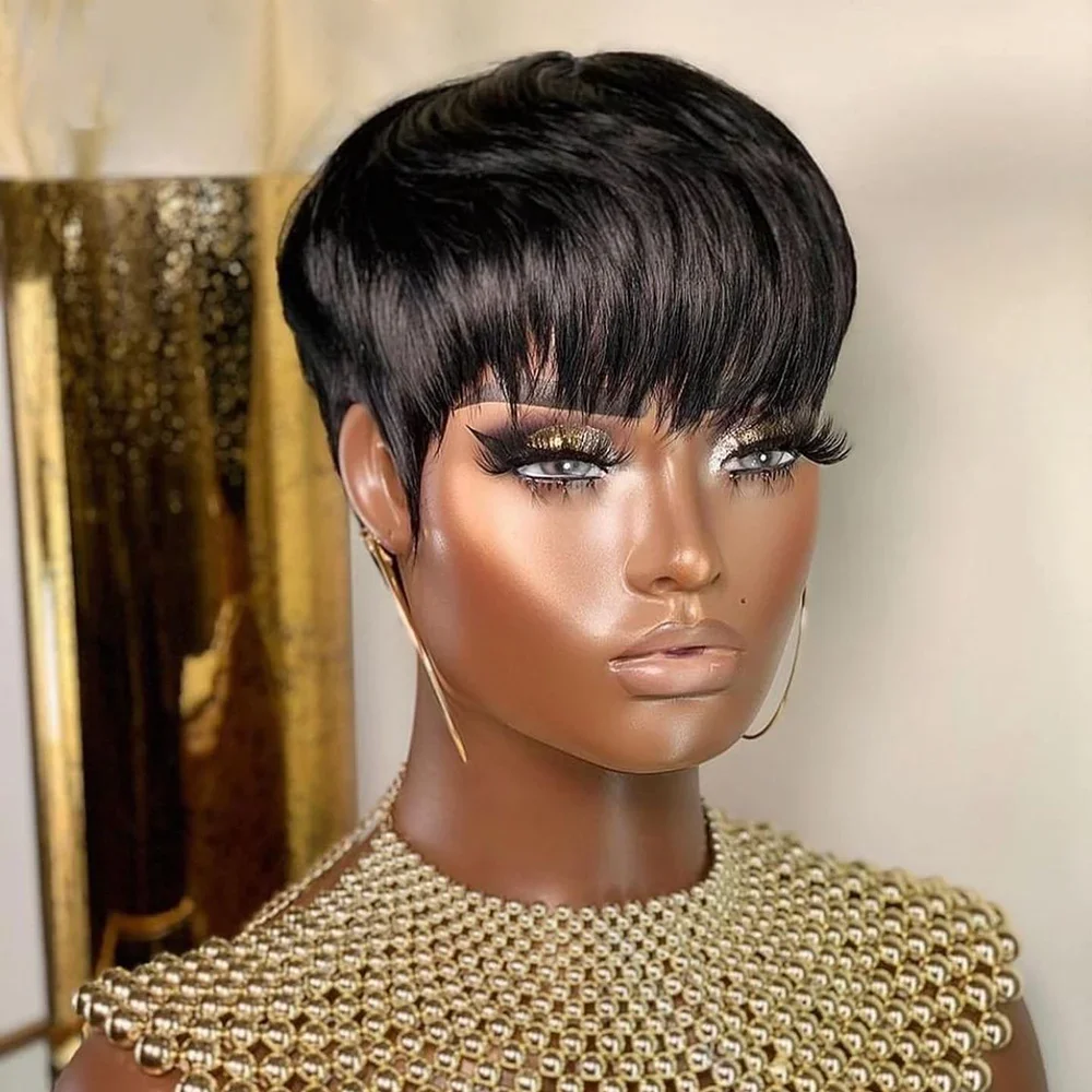 Short Human Hair Wigs Pixie Cu - Short Pixie Cut Wig Human Hair Cheap recension och pris