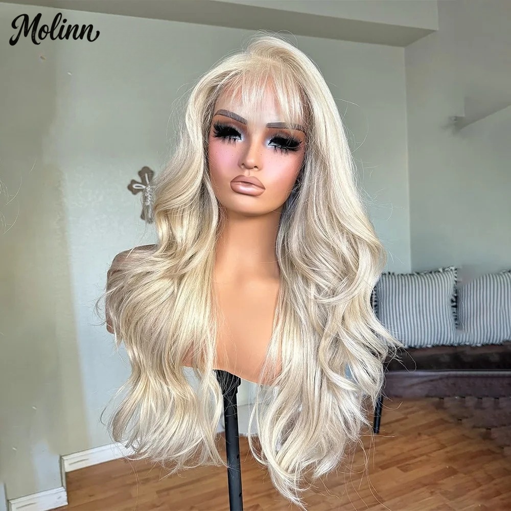 Bangs 613 Blonde Body Wave Lac - 613 Blonde Body Wave Lace Front Wig recension och pris