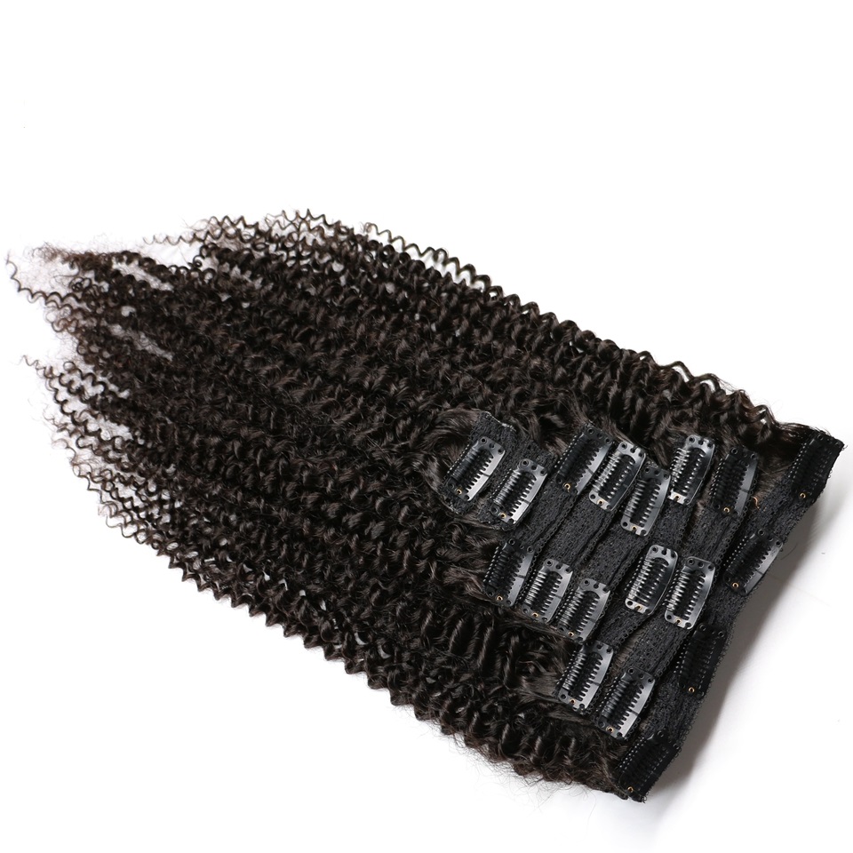 Kinky Curly Clip In Human Hair - Seamless Clip In Hair Extensions Human Hair recension och pris