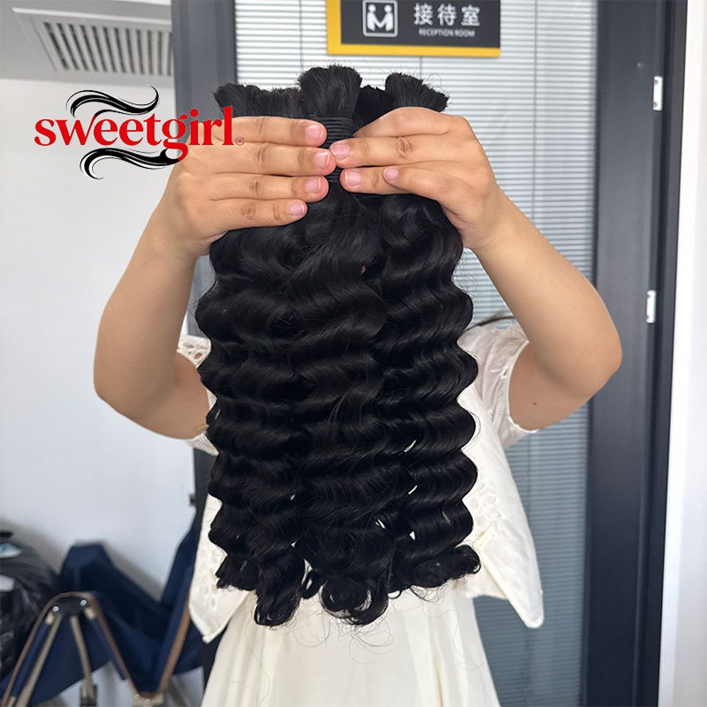 Water Wave Human Hair Bundles  - Water Wave Bulk Human Hair For Braiding recension och pris