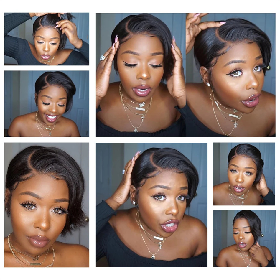 Pixie Cut Wigs Human Hair 100% - Short Pixie Cut Wig Human Hair Cheap recension och pris